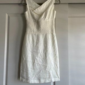 Antonio Melani white linen dress